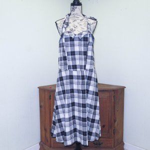 Torrid Plaid Summer Dress, Ties at Neck
